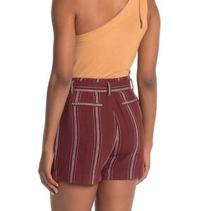 NWT Sanctuary Inland Sashed Linen Blend Shorts